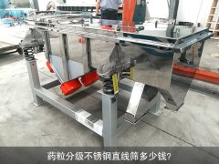 <b>藥粒分級不銹鋼直線篩多少錢？</b>